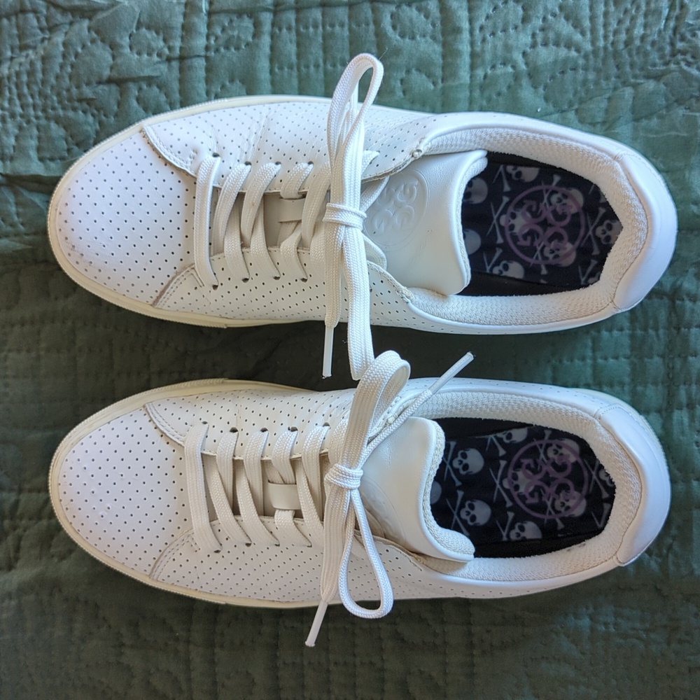 G/FORE Women’s Perforated Durf / Disruptor Golf Shoes - White Leather Size 7 - Picture 8 of 13